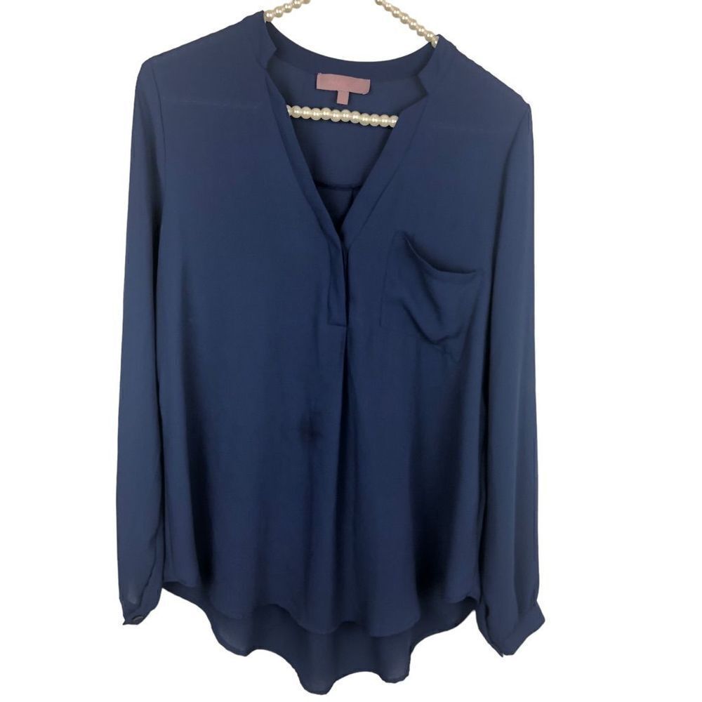Harper blue blouse size Small